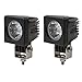 Produktbild 10W Platz CREE LED Auto Scheinwerfer Spot Strahl Arbeitsleuchten Fahrleuchten Spot Offroad Nebelscheinwerfer 12V für Auto Motorrad Truvk ATV ATV SUV Blat JK Auto Zubehör Lichter(Packung mit 2)