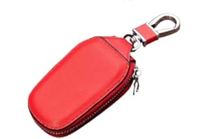 KF-Premium Car Key Holder Case Leather Chain Wallet Bag Cover Fobs Apply To All Cars Case, Mini Organizer Smart Protection PU key bag Auto Remote Keyring