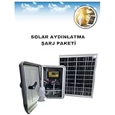 50W G&uuml;neş Paneli Seti 12V 24Ah Jel Ak&uuml; TV &Ccedil;alıştırma Bağ Evi Yayla Karavan Solar Sistem