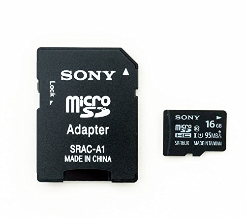 Sony 16GB Micro SD SDHC microSDHC Memory Card 95MB/S UHS-I Class 10 16 GB Speicherkarte mit Adapter - 2