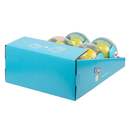 Fisher-Price Ma Balle Arc-en-Ciel motifs soleil et nuages, jouet bébé à faire rouler rempli de petites perles colorées, dès 9 mois, GJF68 – Image 6