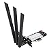 Price comparison product image ASHATA Mini PCI-E Wireless Network Card, 2.4 & 5G Dual Band, BCM 943602CS Original Chip Module, Support WiFi/Bluetooth/Handoff/Airdrop for Mac OS Desktop Computer