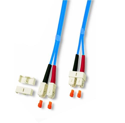Neklan 2071661 LWL-Duplex-Kabel (Multimode, SC-Stecker / SC-Stecker, 50/125, OM3, 7 m)