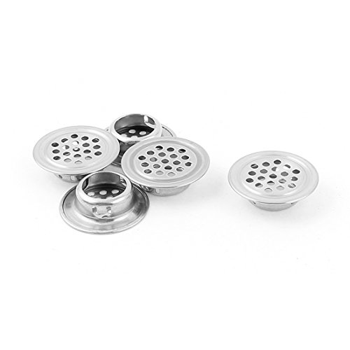 sourcingmap® Runde Metall Schrank Schrankwand Lüftungsabdeckung Luftentlüftung Louver 5 Stück