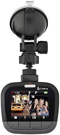 Dash Cam COBRA CCDC4488 DUAL HD FRONT AND REAR FACING DASH CAM WITH 16GB SD CARD