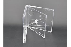 Vision Media 10 X Double Clear CD Jewel Case - 10.4mm Spine by Vision Media