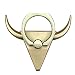 Produktbild Hanbaili Handy Finger Ring Halter Stier / Ochse 360 Grad drehbarer Ständer Dünn und flach für iPhone X / Samsung S9 Plus / Smartphone Fit Magnetische Autohalterung - Gold
