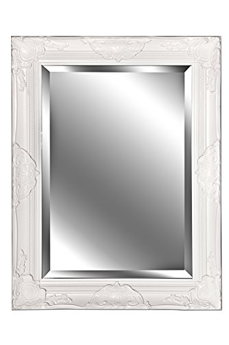 Traumhafter Spiegel Wandspiegel Sissi weiß Barock Stil 65 x 50 cm