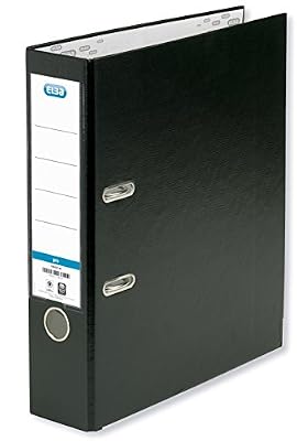 Elba - 100202154 - Classeur levier - Format A4 - Polypropylène - Noir