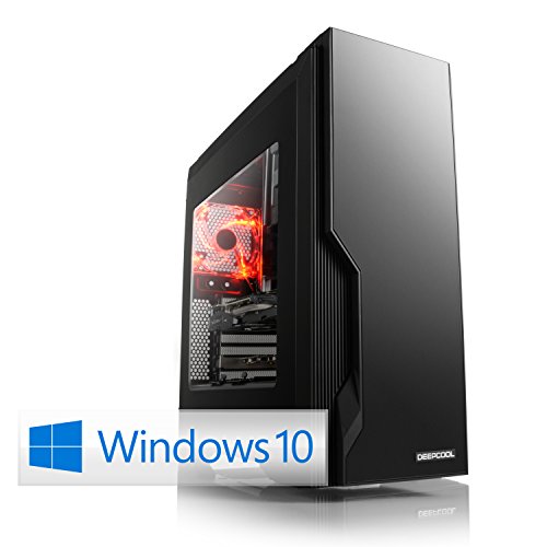 Gaming PC CSL Speed X4925Pro inkl. Windows 10 Pro - Leiser Gamer PC mit Intel Core i7-7700K 4x 4200MHz, 16GB DDR4 RAM, 250GB SSD, 1000GB HDD, GeForce GTX 1070, DVD, USB 3.1