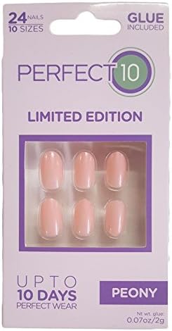Perfect 10 False Nails - Peony Oval (24 Nails) [Peony, 4022644, LL_1317]