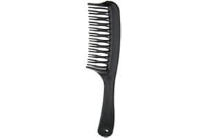 Zalati Grzebień do włosów, antystatyczny grzebień z zębami 2 w 1, plastikowy, szerokie zęby do długich, grubych, kręconych, falowanych włosów