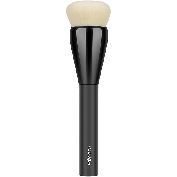 Nanshy Tupfen-Make-up-Pinsel Aus Synthetischem Taklon – Duofaser Für Foundation, Puder Und Flüssigkeiten (Perlglanzweiß)