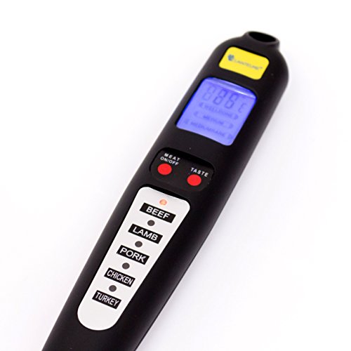 Lantelme 6024 Grillgabel und Grillhauben Thermometer im Grillzubehör Set – Digital Gabel Thermometer und Analog Grillthermometer - 5