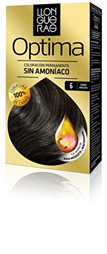 Llongueras Optima Tinte de Cabello Permanente sin Amoniaco Tono #6 Rubio Oscuro