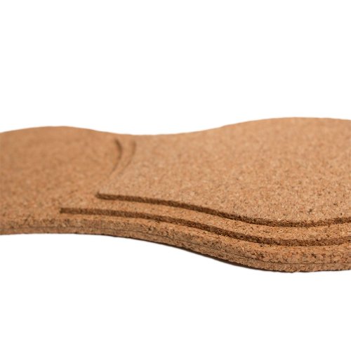 Kork Untersetzer „Hügel“ für 2 Gläser und eine Flasche – 1 Stück - 3