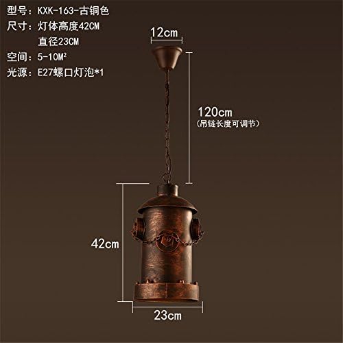 SQIAO Modern LED Pendant Lights Iron Chandelier restaurant Cafe Lounge Bar Hallway Fire Hydrant Post Chandelier