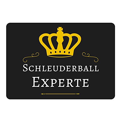 Preisvergleich Produktbild Mousepad Schleuderball Experte schwarz