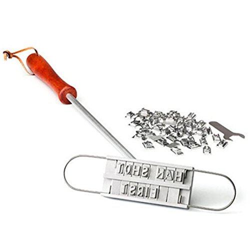 VWH BBQ Brandeisen mit wechselbaren Buchstaben Grillzubehör - 3