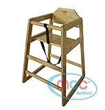 MCC Natural Stackable Wooden Baby Highchair High Chair home & commercial restaurants