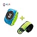 Produktbild MyKi Smart Watch Children's GPS Tracker SOS Call Real Time Location Finder, Controlled by Apple and Android Phone … (Blue)