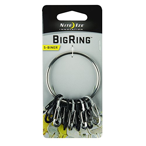 Nite Ize Bigring Stahl 8 S-Biner 0.5, Schwarz/Silber, NI-BRG-M1-R3 - 4