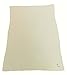 Gorgeous 100% Super Soft Organic Cotton Baby Pram/Crib Blanket or Shawl - WHITE Baby Knit Cellular Design