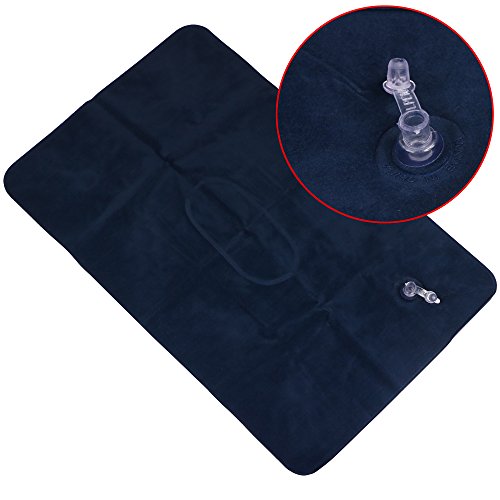 TRIXES-2-x-Blue-Inflatable-Pillow-Camping-Travel-Soft-Blow-Up