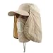 Produktbild Swallowuk Unisex 360 °UV Schutz Sonnenhut mit Nackenschutz Großer Brim Outdoor Aktivitäten Hüte (Khaki)
