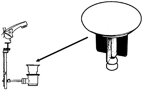 Ventilstopfen für Excenter-Ablaufgarnituren Ø 35 mm, verchromt - 6