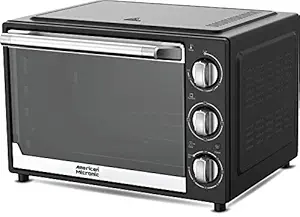 AMERICAN MICRONIC 28 L 230V AC, 1500W Stainless Steel Oven Toaster Griller with Variable