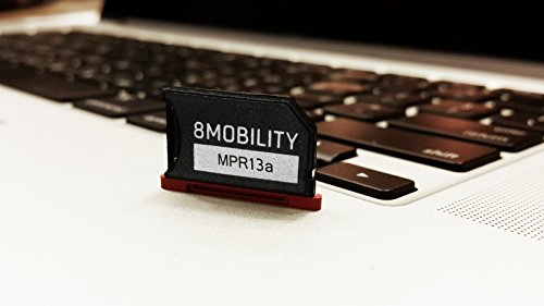 8MOBILITY iSlice Aluminium Micro SD Speicher Adapter für MacBook Pro Retina 13 “ A1425 und A1502 (rot) - 2