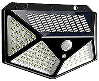 Solar Lights-Rewup Fantastic Four 100 LED Bright Outdoor Security Lights with Motion Sensor Solar Powered Wireless Waterproof Night Spotlight for Outdoor/Garden Wall, Solar Lights for Home (1)