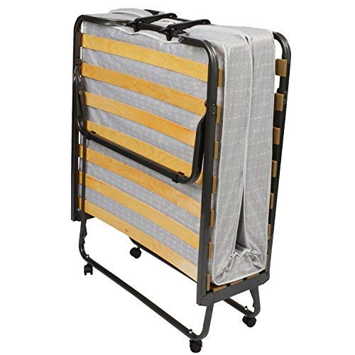 spécifications Beautissu Venetia - Confortable lit d'appoint, invité - Pliant + roulettes + Housse de Protection - 80x200cm