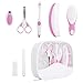 Babypflege Set Zuoao 7 Stück Baby Pflegeset Gesundheitsset mit Baby Nagelschere, Baby Nagelknipser, Nagelfeile, Haarbürste, Kamm, Zahnbürste und Finger-Aufsatz-Zahnbürste für Baby und Kinder