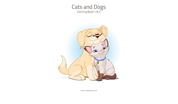 Download Cats And Dogs Coloring Book 1 2 Amazon Co Uk Snels Nick 9781976535161 Books