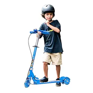 VOZICA Kids Road Runner Scooter, Skating Ride on, Scratch Free with 4 Adjustable Level Handlebar & Foldable Design Scooter for Kids Above 3 Years