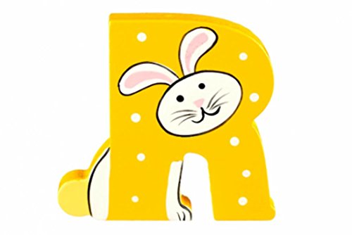 Wooden Freestanding Alphabet Letter Different Animal For Each Letter (R is for Rabbit)