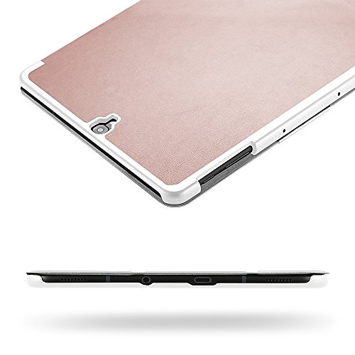 EasyAcc Samsung Galaxy Tab S3 T820/ T825 Hülle Case mit Standfunktion/ Automatische Sleep Wake Funktion PU Leder hüllen für Samsung Galaxy Tab S3 (9,68 Zoll) Smart Cover (Rose Gold, Kunstleder, Ultra) - 6