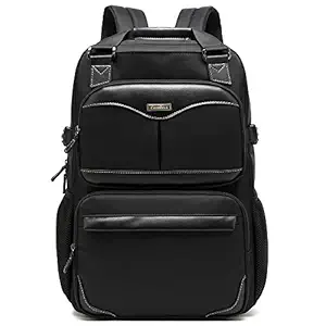 CoolBELL Backpack Multifunction 17 Inch Business Laptop Backpack Nylon Waterproof Backpack (Black).