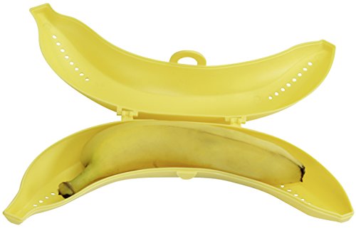 Fackelmann Bananentresor, Aufbewahrungsbox für Bananen, robuster Behälter aus Kunststoff (Farbe: Gelb), Menge: 1 Stück – Bild 3