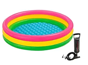 KOBBET Summer Special Inflatable Kids Swimming Pool Bath Tub for Kids, Water Pool for Kids, Foldable Portable Bath Tub Small Swimming Pool Best Gift (3 Feet Tub with Pump)