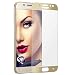 Produktbild mtb more energy® Gerahmtes Premium Schutzglas für Samsung Galaxy J5 2017 (SM-J530, 5.2") - Gold - Full Face Display Tempered Glas-Schutzfolie