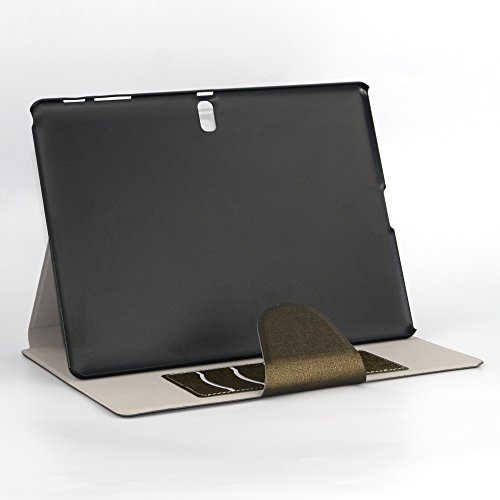 Apexel Oracle Schutzhülle für Samsung Galaxy Tab 4 7.0 SM-230 SM-231, Leder, mit Kartenschlitzen, inklusive Stylus, Schwarz Schwarz bronze 25 x 18,5 x 1,5 - 5