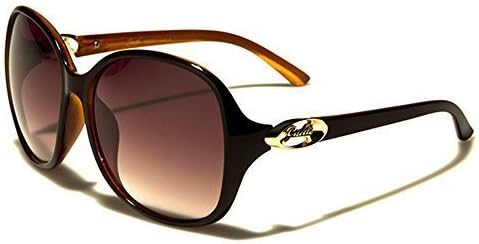 Giselle Oval Oversized Women's Fashion Sunglasses 100% UVA UVB UV400 Protection Free VIBRANT HUT Pouch