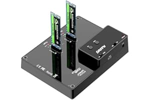 MAIWO 2 bay M.2 NVME/AHCI SSD clone Docking station USB 3.2 Gen2x2 (20Gbps) funzione duplicatore lettore .K3016P2