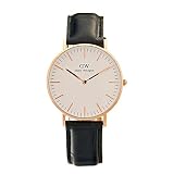 Daniel Wellington Damen Analog Quarz Uhr mit Leder Armband DW00100041