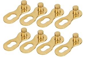 Duokon Bicycle Missing Link, 4 Pair Steel Bicycle Chain Master Link For 12 Speed Chain Golden/Colorful/Silver