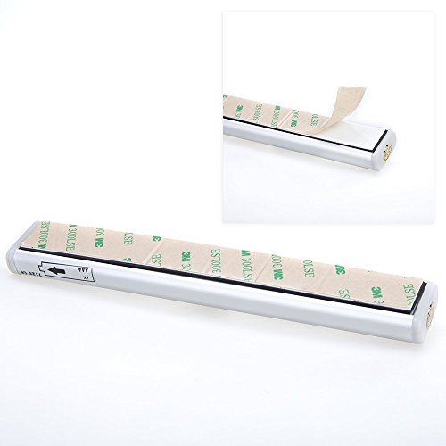 MAXAH® 2x USB Sensor Lampe Beleuchtung 10 LED Automatische LED-Lichtleiste Bewegungsmelder Kabellose Infrarot-Lichterfassung für Schrank Cabinet Schrankschublade Schrank Treppe Nachtlicht Wandleuchte mit Magnetstreifen und USB Kabel (USB Wiederaufladbar,kaltweiß) - 6