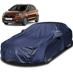 Autofact Car Body Cover Compatible for Ford Freestyle with Mirror Pockets (Navy Blue)
